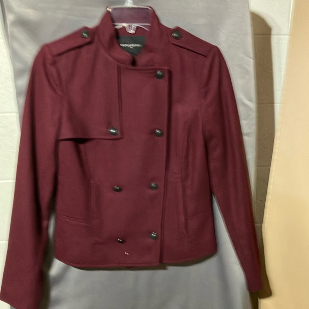Banana Republic Red Trench Coat Tailored Fit